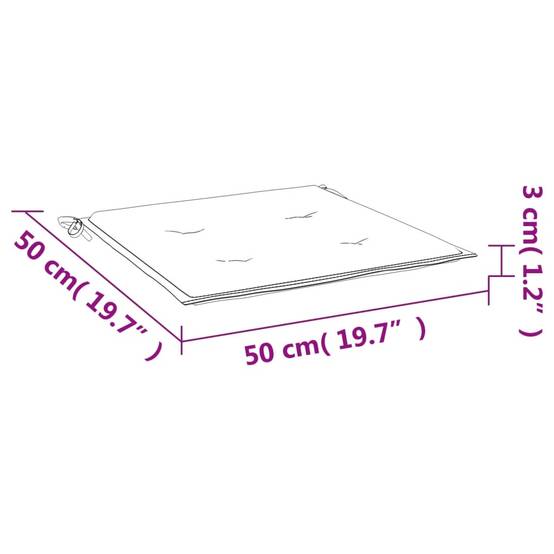 PANGIVO - Coussins de chaise de jardin polyester vert 50 x 50 x 4 cm - PANGIVO - Image 9