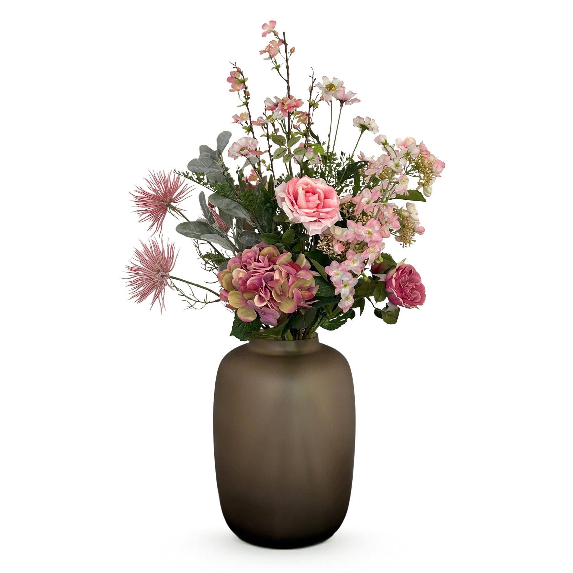 PANGIVO - Bouquet de fleurs artificielles polyester rose 40 x 40 x 89 cm - PANGIVO - Image 1