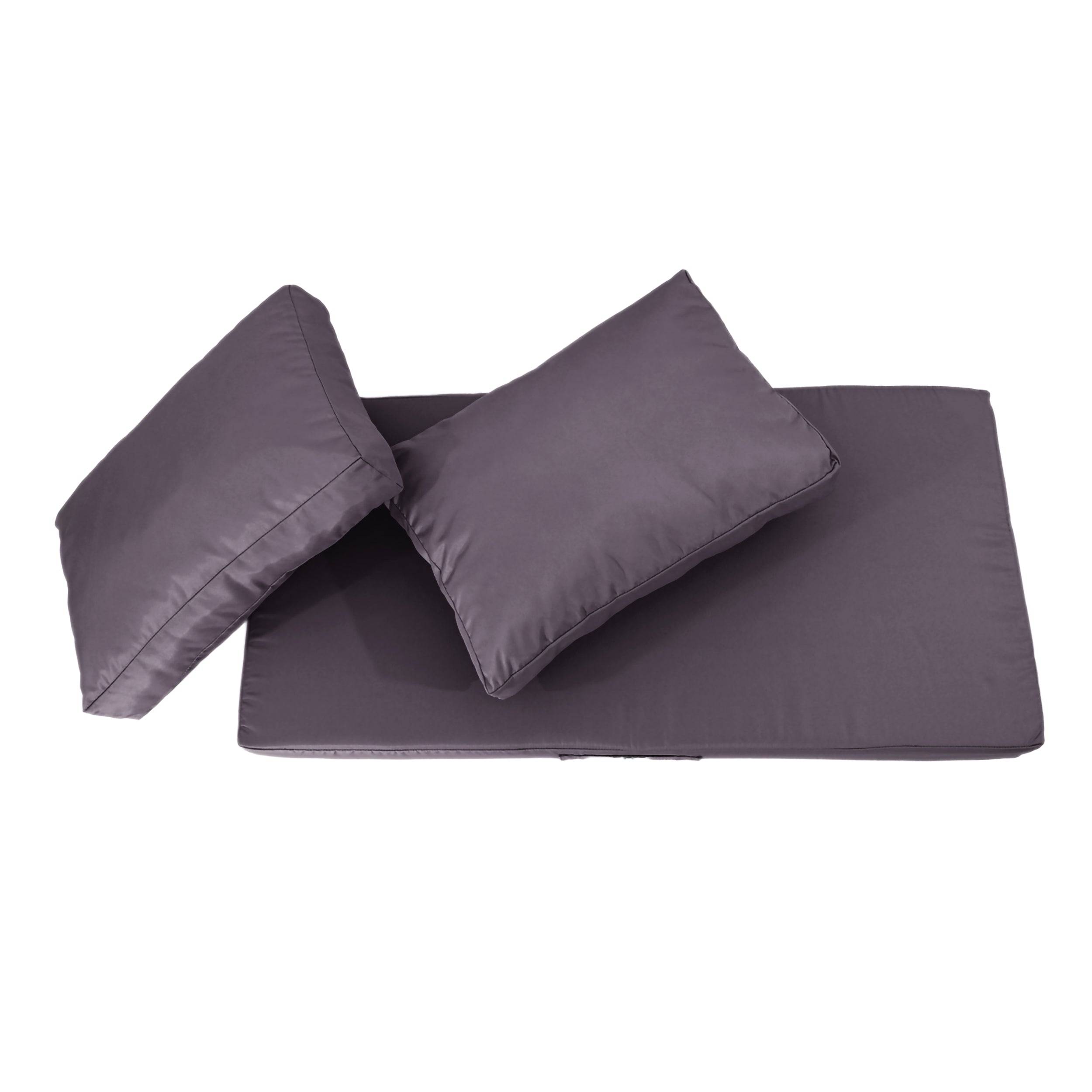 Coussins pour salon de jardin déhoussable 100x50cm Gris carbone - Déco arts - Image 6