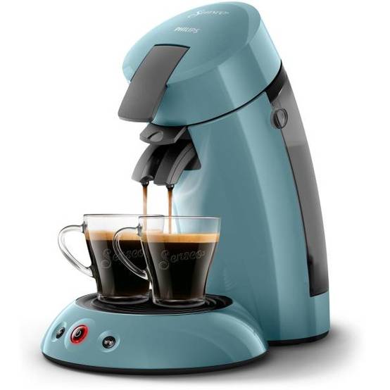 Philips - Machine a Cafe dosette SENSEO ORGINAL Philips HD6553/21, Booster d'arômes, Crema plus, 1 ou 2 tasses, Bleu Gris - Image 1