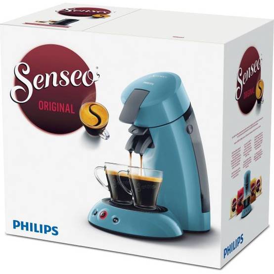 Philips - Machine a Cafe dosette SENSEO ORGINAL Philips HD6553/21, Booster d'arômes, Crema plus, 1 ou 2 tasses, Bleu Gris - Image 2