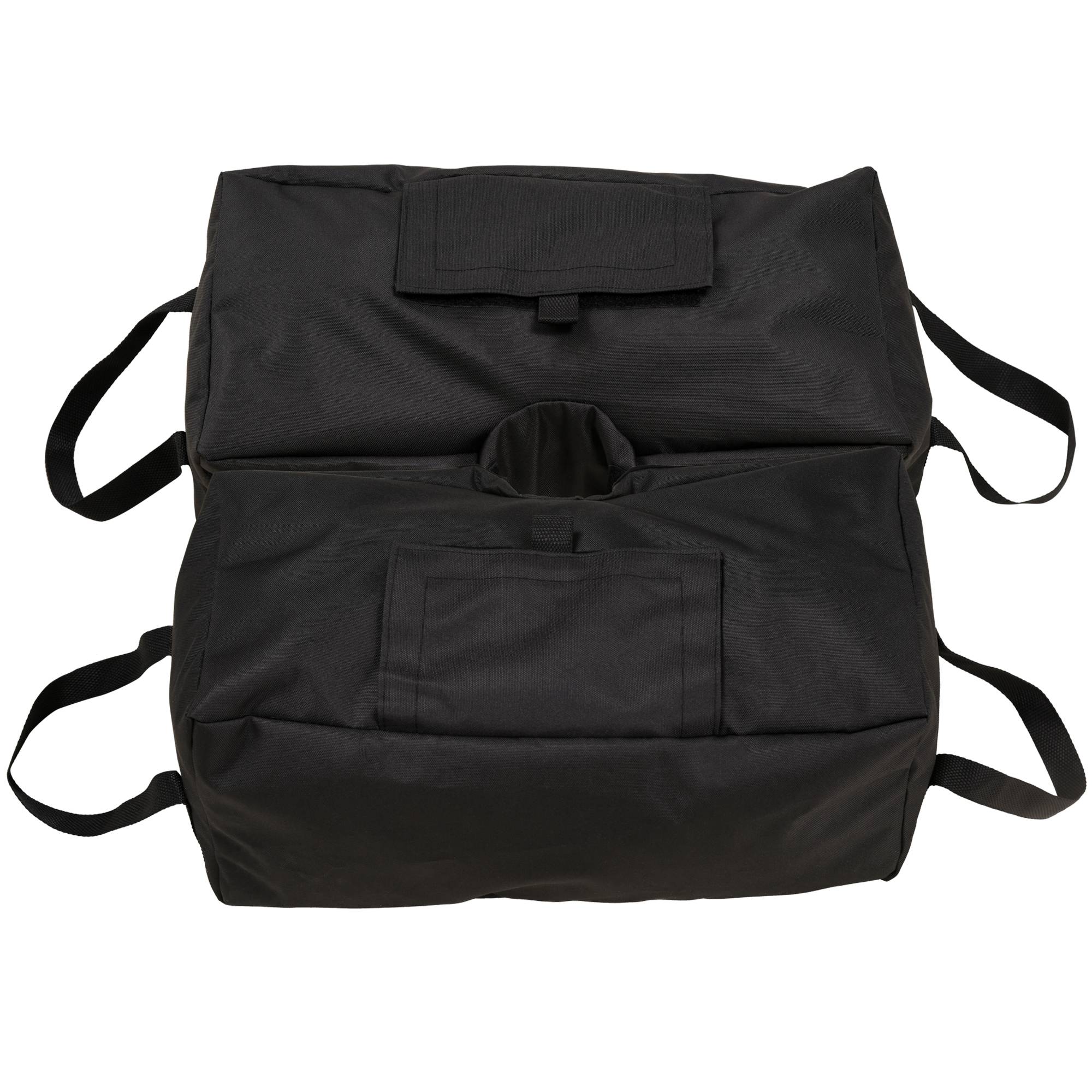 Lot 2 Sacs Lestage Tissu Oxford Pliables Jardin Base Parasol Remplissage Sable 50kg Noir - ComfortXL Outdoor Living - Image 2