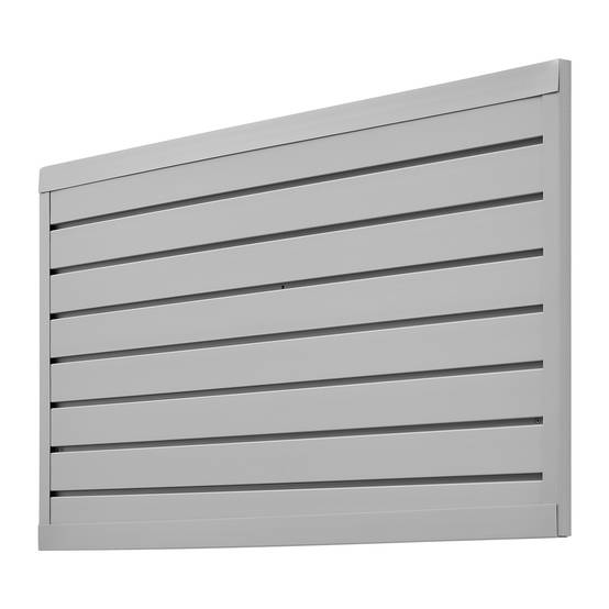 VEVOR Panneau lattes mural garage, 1225x645mm, PVC, modulaire, portes-outils, atelier, gris. - Image 9