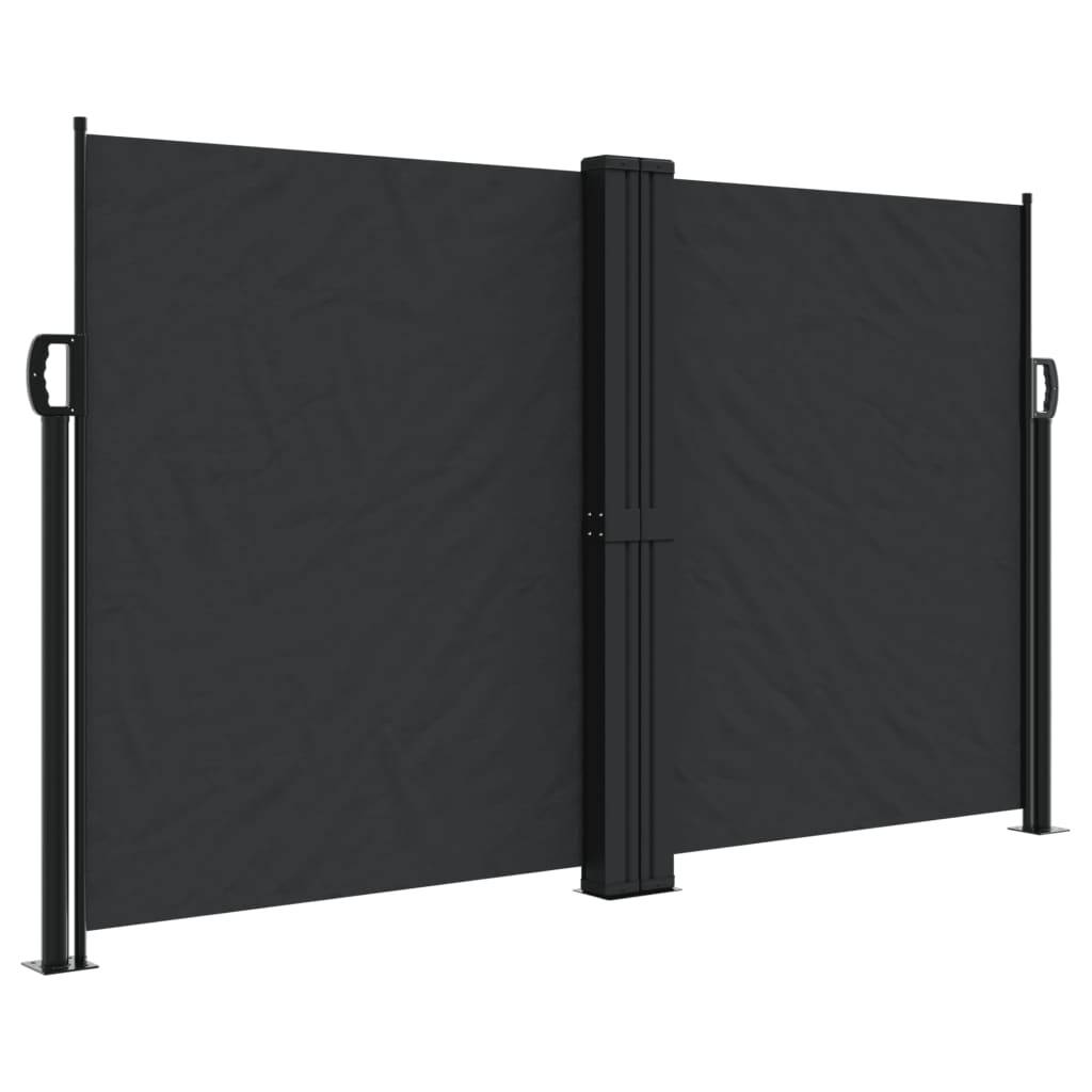 Store banne | Auvent latéral rétractable noir 140x600 cm Maison Chic - Image 1