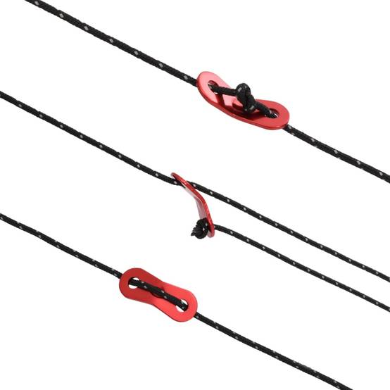 Corde de haubanage de tente avec bandes réfléchissantes et clés Maison Chic - Image 5
