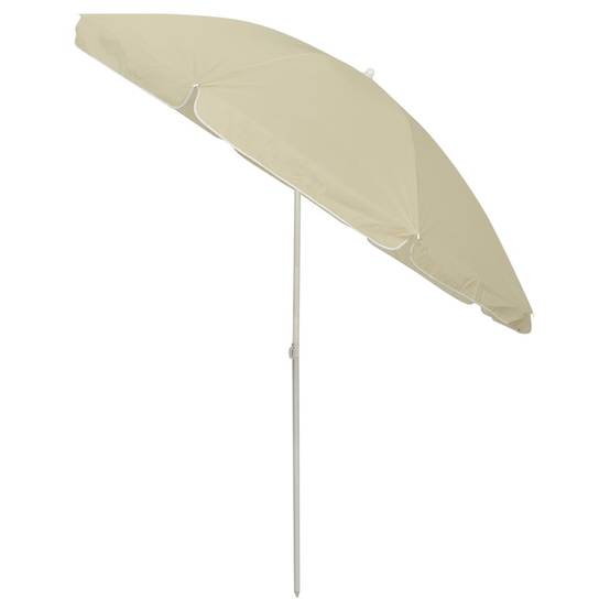 Parasol de plage polyester jaunes sable 240 x 240 x 220 cm, Poids:2.1kg - PANGIVO - Image 3