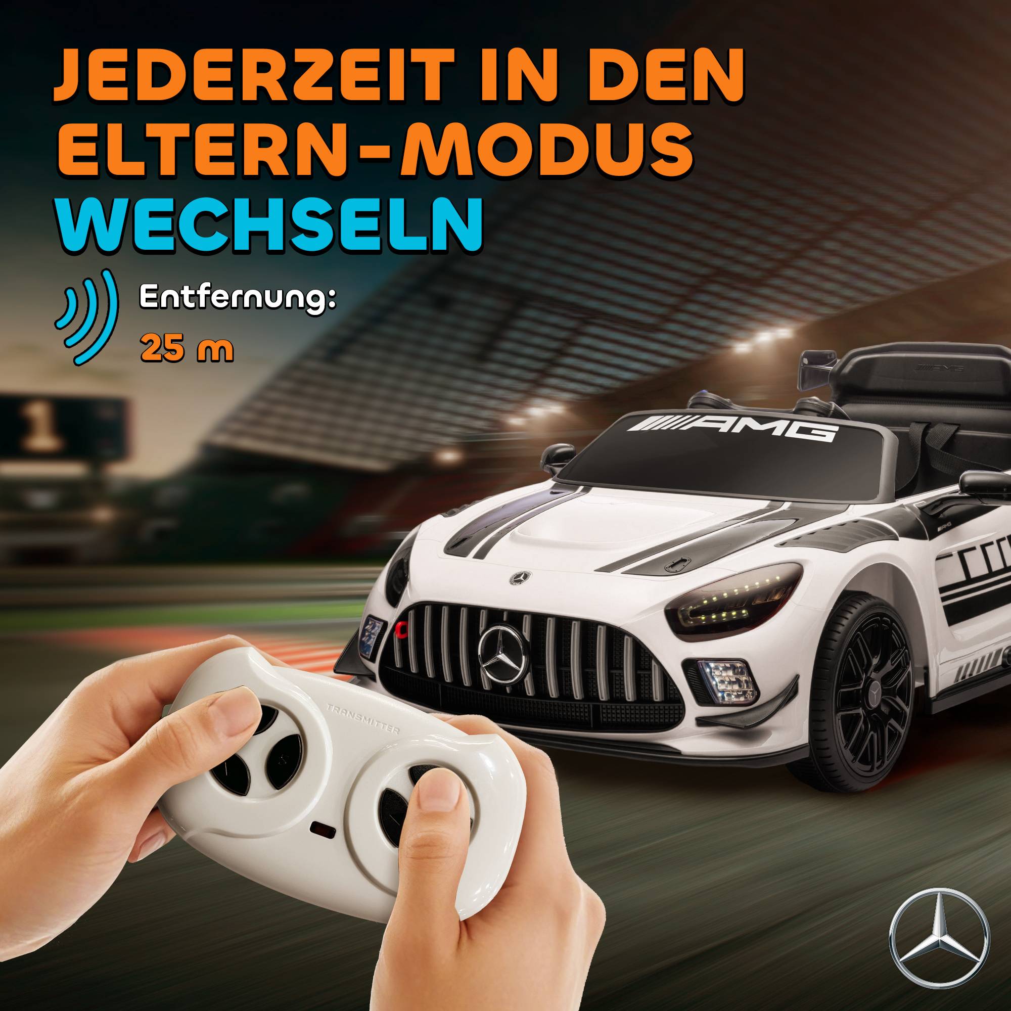 Voiture électrique Mercedes pour enfants, batterie 12V, phares LED, fonction musicale, klaxon, 3-8 ans, blanche - Image 7