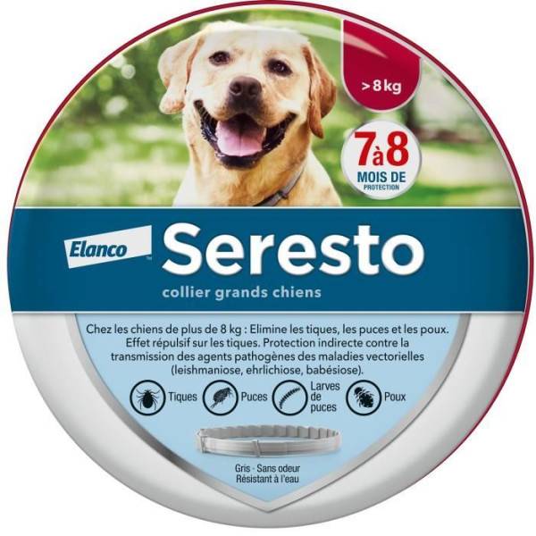 Seresto - SERESTO Chien Collier Anti-Puces et Anti-Tiques +8kg 1 unité