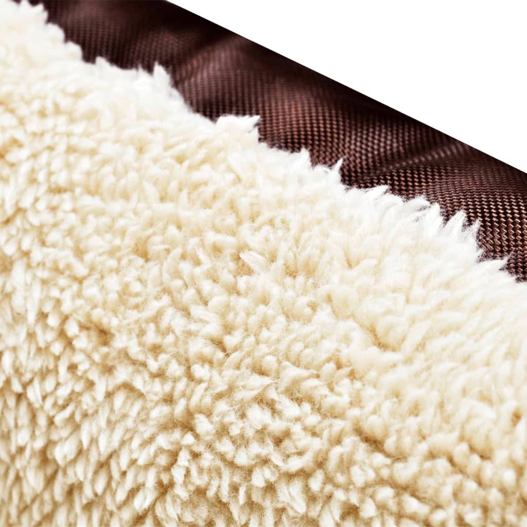 Panier pour chien tissu Oxford marron et beige 65 x 48 x 18 cm - PANGIVO - Image 4