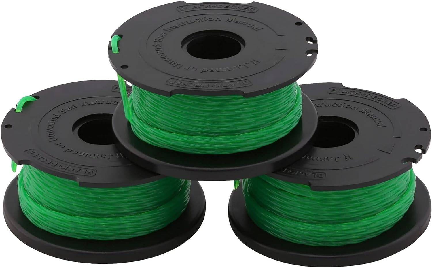 Lot de 3 bobines BLACK+DECKER Reflex Plus - 6 m Ø 2 mm - A6486-XJ - Image 1
