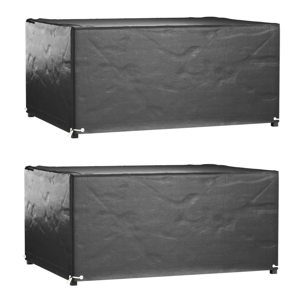 Vidaxl - Housses salon de jardin2pcs 8œillets 180x135x80cm rectangulaire vidaXL 3155348 - Image 1