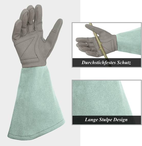 Gants de jardinage pour femme, anti-perforation, adaptés au jardinage, bleus, taille M-Lytech - Image 3
