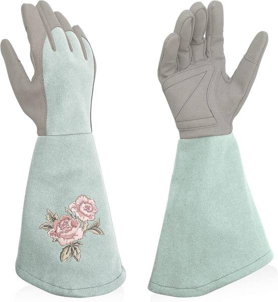 Gants de jardinage pour femme, anti-perforation, adaptés au jardinage, bleus, taille M-Lytech - Image 1