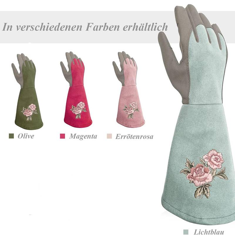 Gants de jardinage pour femme, anti-perforation, adaptés au jardinage, bleus, taille M-Lytech - Image 4