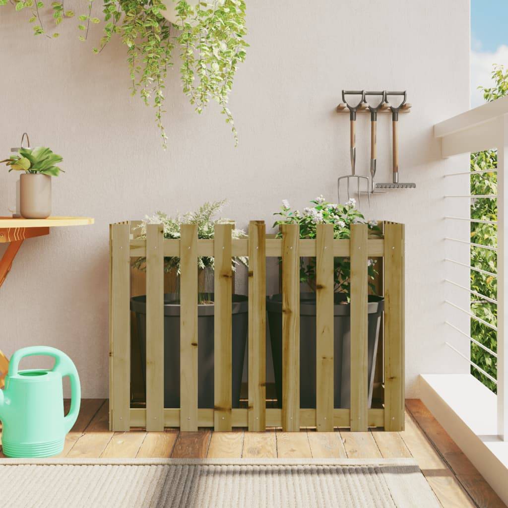 ComfortXL - Potager surélevé très haut pin traité autoclave design clôture 100x50x70cm – ComfortXL Outdoor Living - Image 1