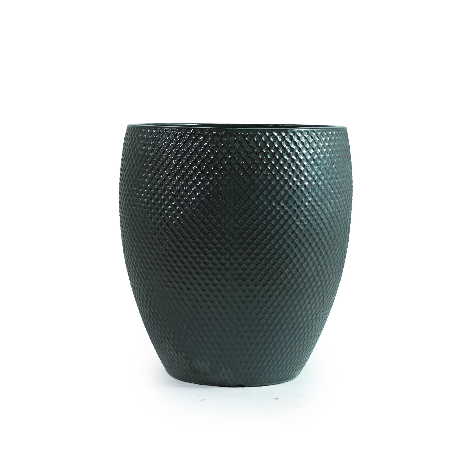 ComfortXL - Très grand pot de fleurs en céramique vert mousse Ø46 x H53 cm jardin terrasse drainage - ComfortXL Outdoor Living - Image 6