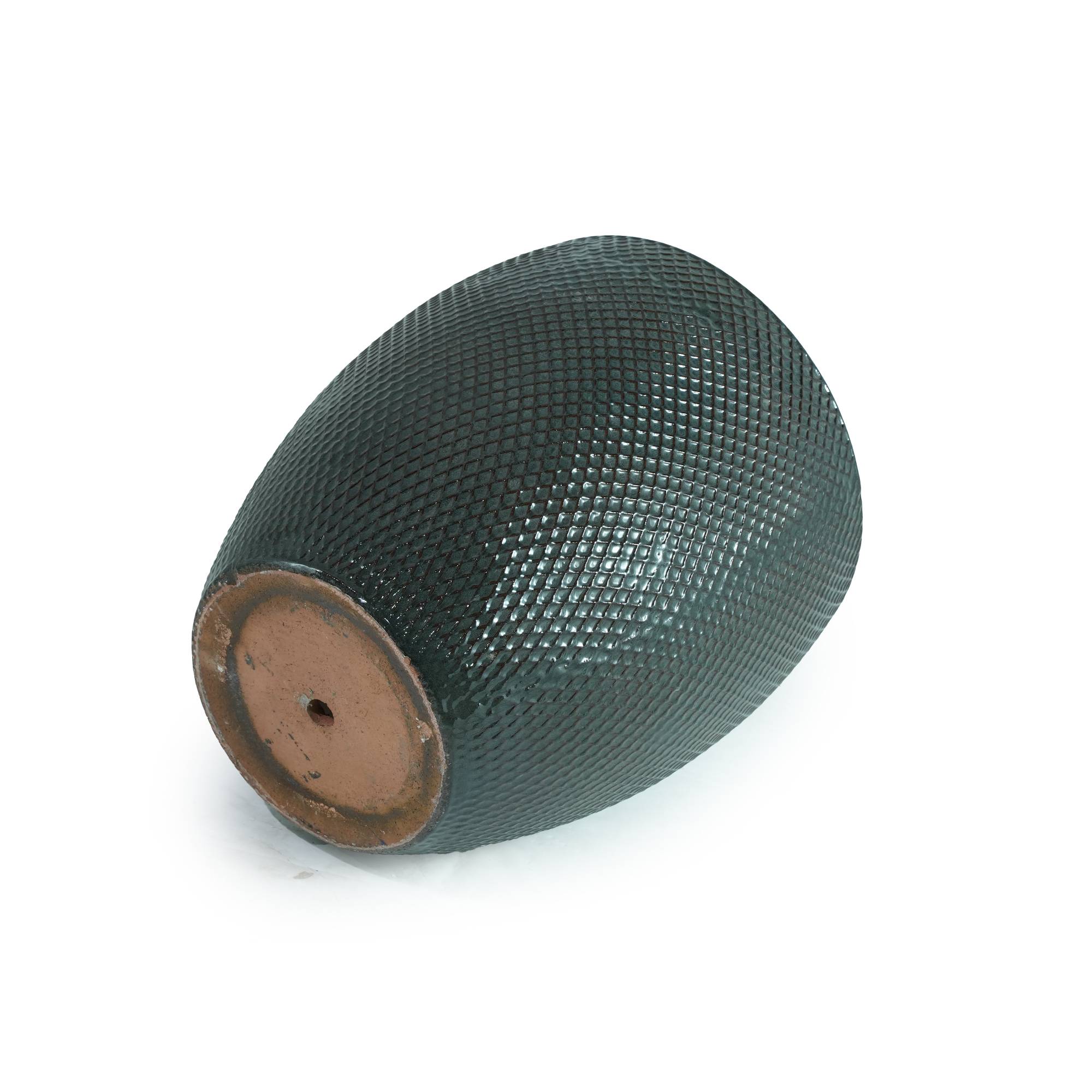 ComfortXL - Très grand pot de fleurs en céramique vert mousse Ø46 x H53 cm jardin terrasse drainage - ComfortXL Outdoor Living - Image 8