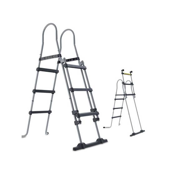 Hecht 00091 Echelle double pour piscine 107 cm -symétrique hors sol accessoire piscine Marches 2x3 - Image 1