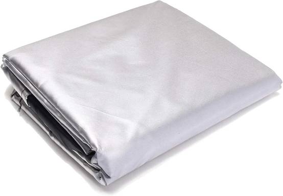 IntiMeg - Housse Salon de Jardin 210D Oxford Tissu Housse de Protection pour Mobilier Protection contre la pluie et la poussière, Anti-UV(110x110x85cm, argent - Image 4