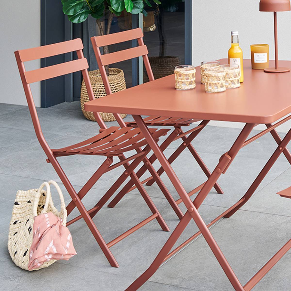 Hesperide - Chaise de jardin Greensboro pliable acajou Hespéride - Image 1