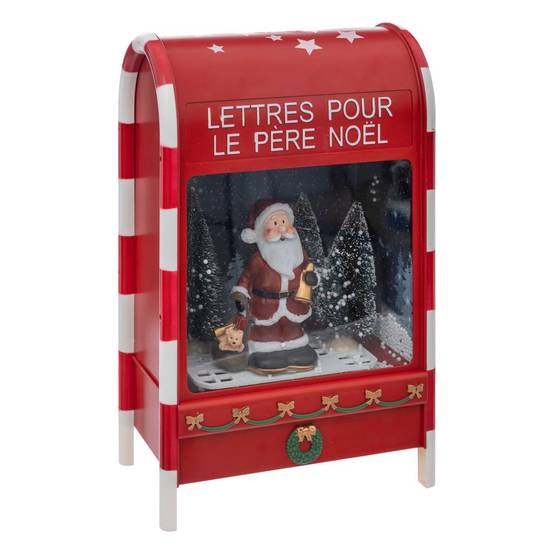 Décoration intérieur boîte aux lettre H40cm 4LED à piles FEERIC LIGHTS & CHRISTMAS - Image 1