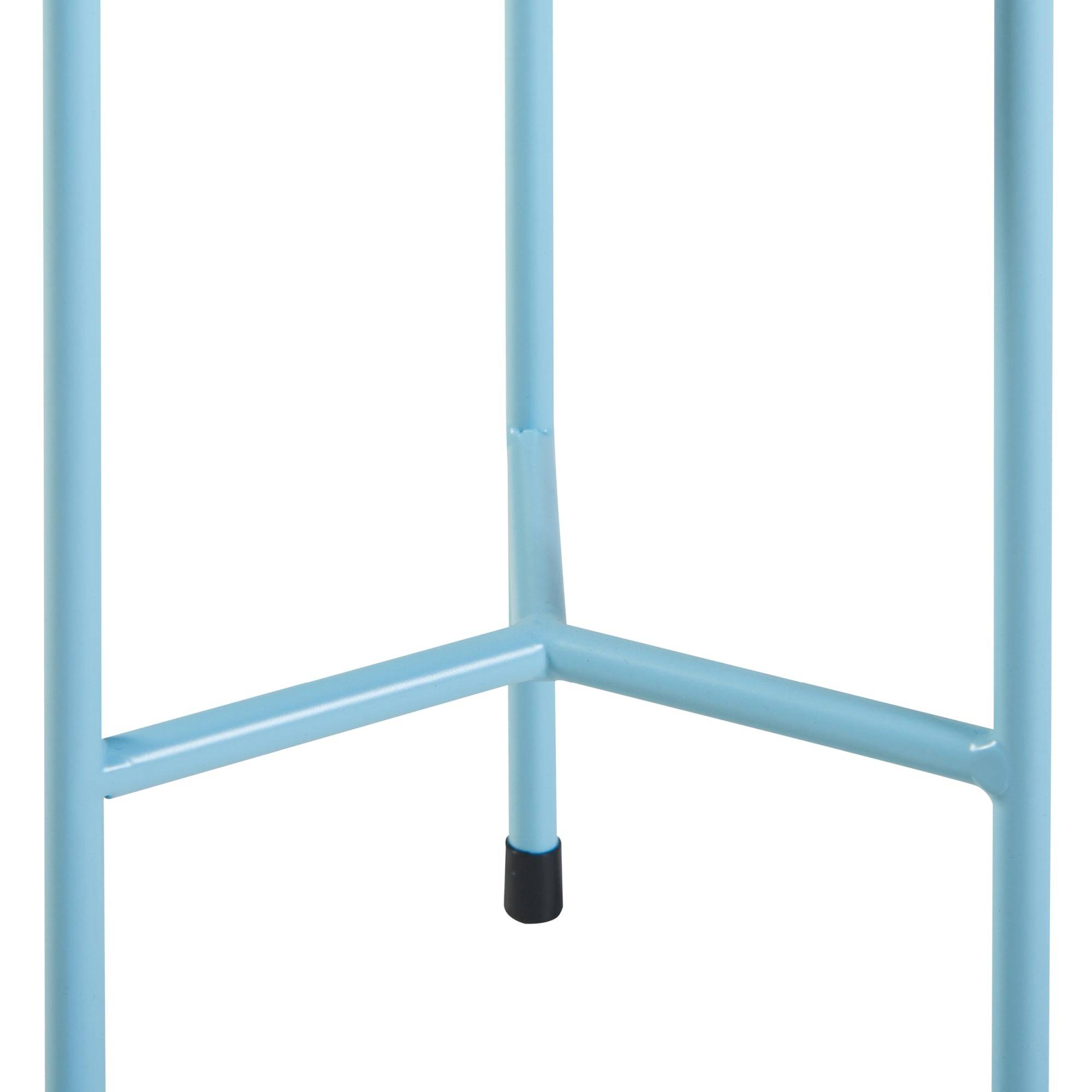 Porte-plantes style intemportel support 41 x 16 cm bleu clair - Image 4
