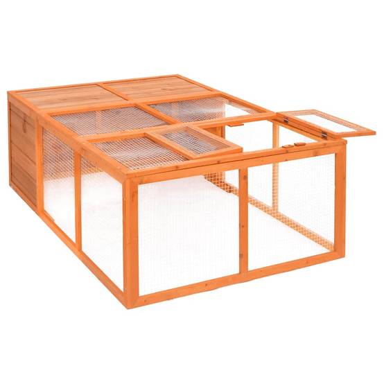 Enclos cage extérieure pour animaux 150x100 cm en bois de sapin massif – ComfortXL Outdoor Living - Image 3