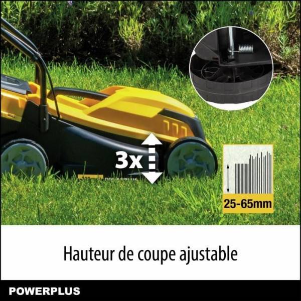 Tondeuse a gazon électrique - POWERPLUS - POWEG62203 - 1000 W - 320 mm Ø - Avec ramassage et éjection arriere - Image 5