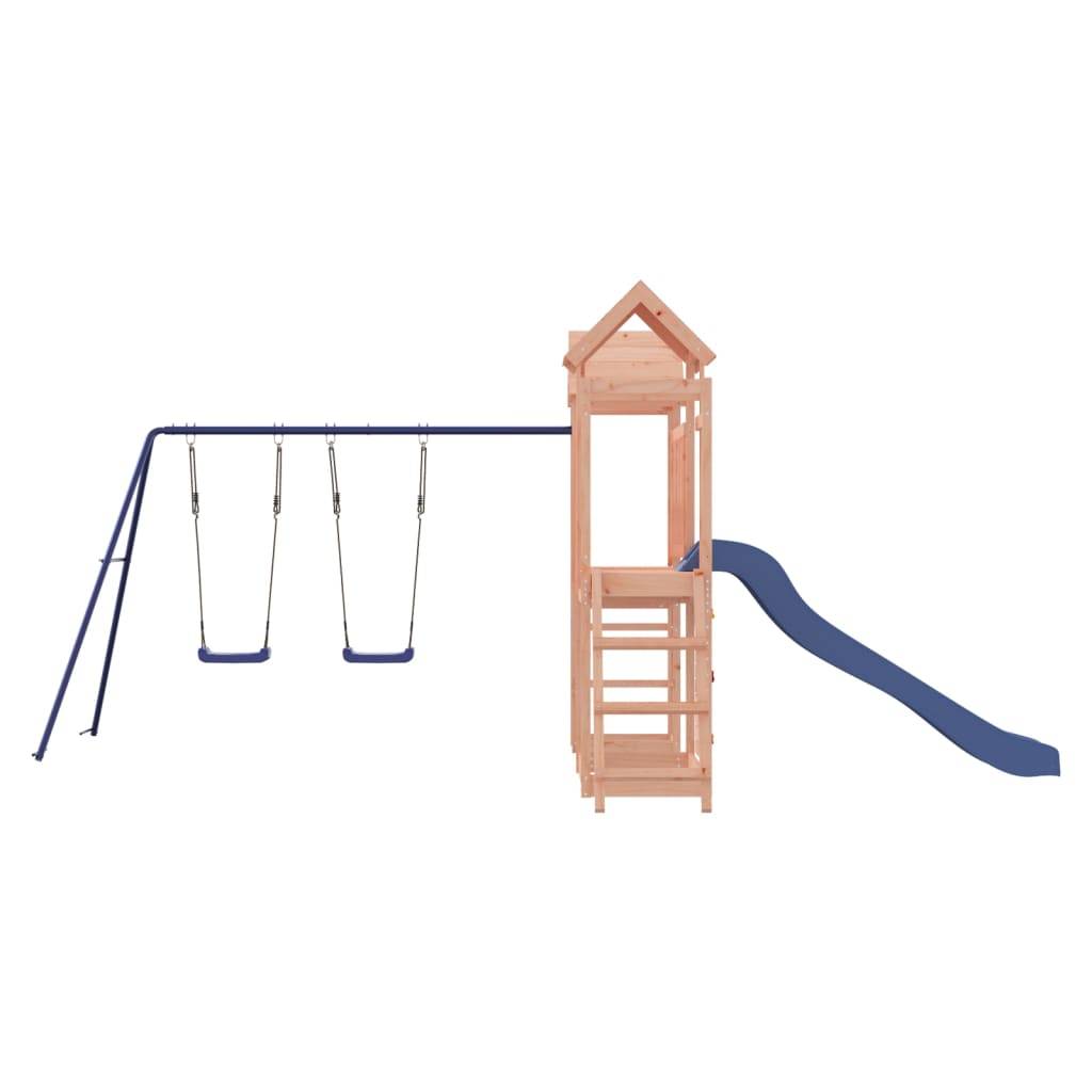 Helloshop26 - Aire de jeux d'extérieur balançoires toboggan portiques robuste jeux jardin 505 x 332 x 214 cm bois massif de douglas - Image 5