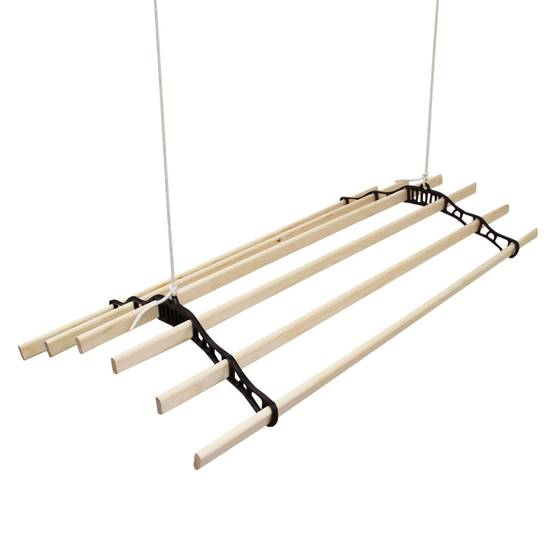Monstershop - Etendoir à Linge Suspendu - Noir- 1.8m - Image 1