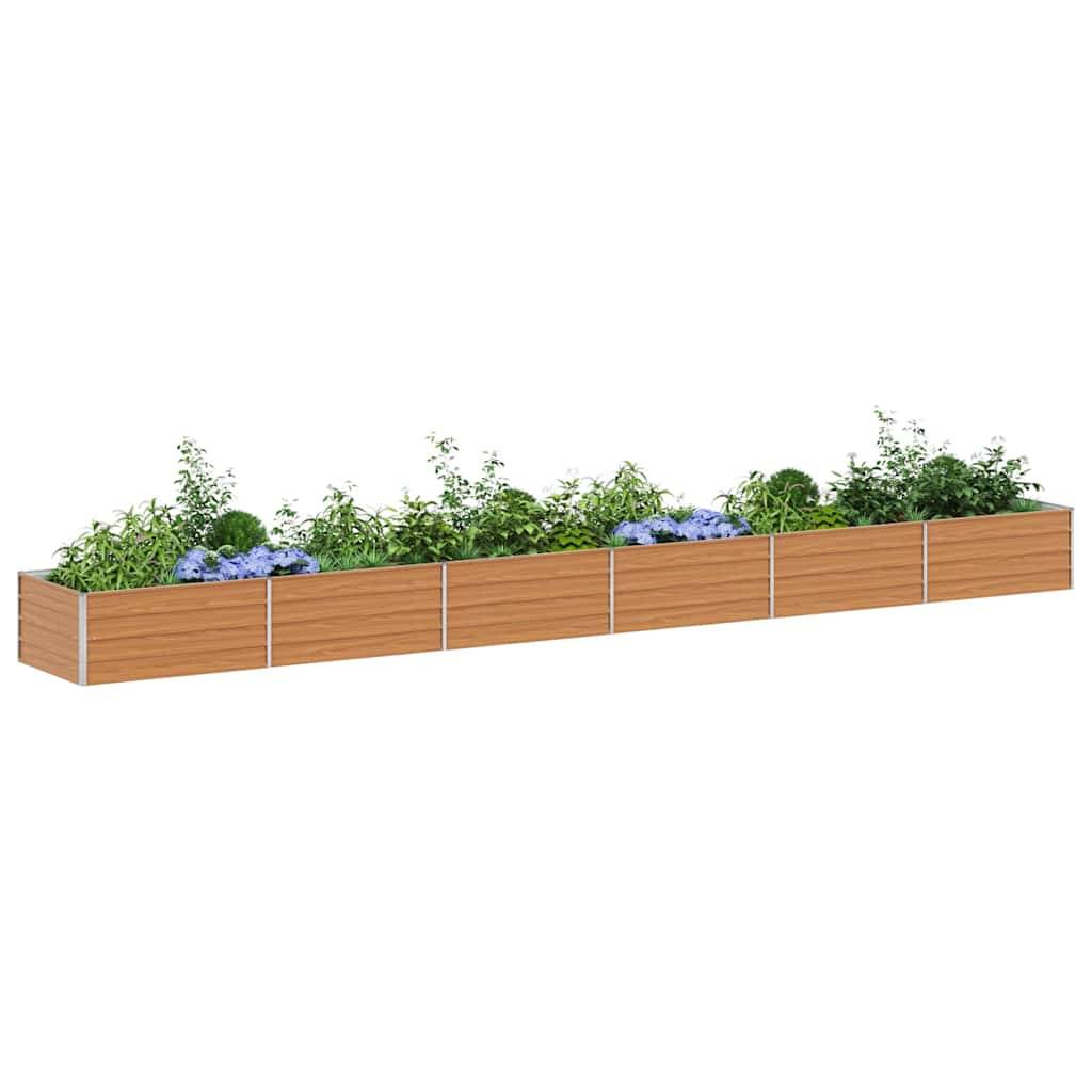 Prolenta Premium - Jardinière acier marron 600 x 80 x 45 cm - Prolenta premium p374.5 - Image 3