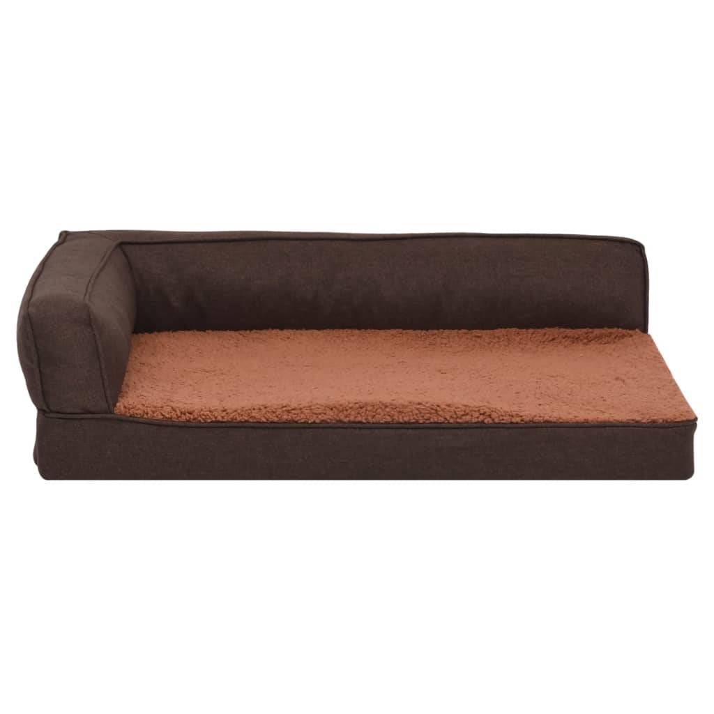 Vidaxl - Matelas de lit ergonomique de chien 60x42 cm Polaire aspect lin vidaXL 171340 - Image 7