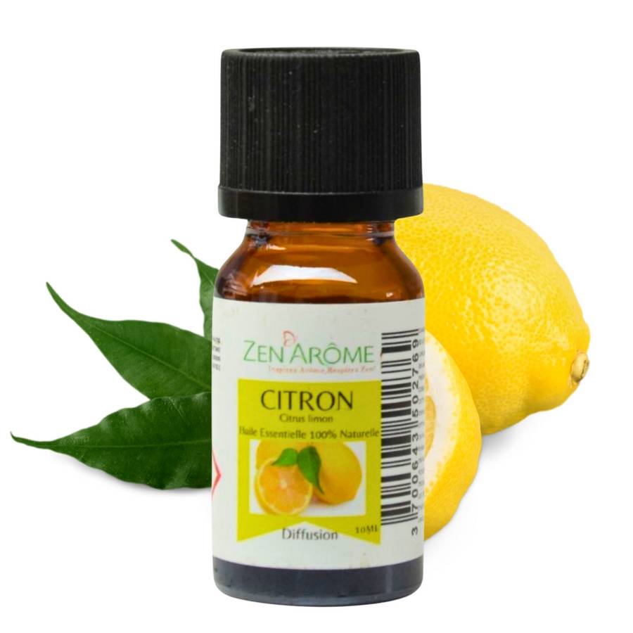 Huile Essentielle de Citron – 100% Pure et Naturelle - Diffusion pour Aromathérapie – 10ml – Conditionné en France - Zen'Arôme - Image 2