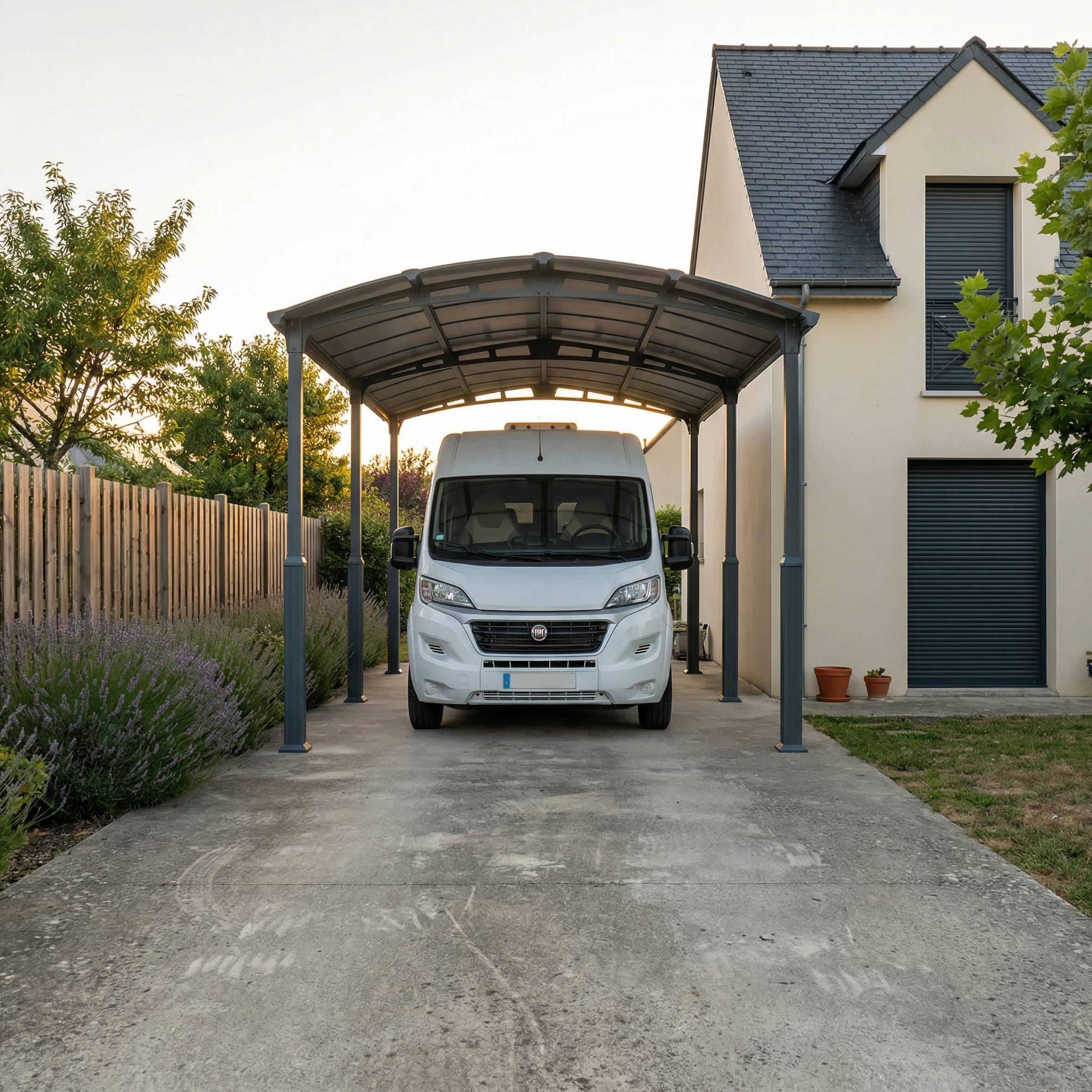 Canopia - Canopia Carport Camping-Car Alpine 6,49 x 3,52 m Gris - Image 2