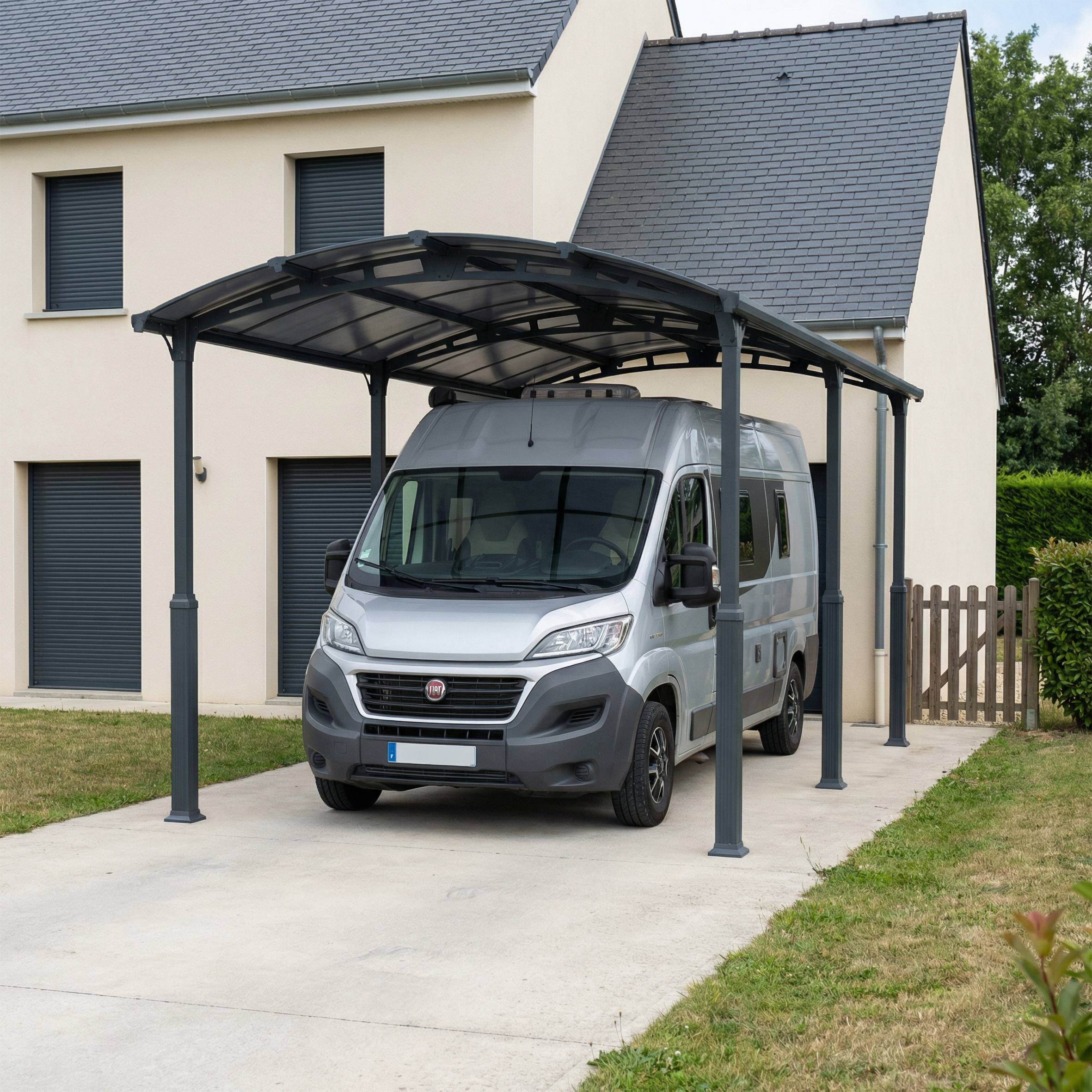 Canopia - Canopia Carport Camping-Car Alpine 6,49 x 3,52 m Gris - Image 3