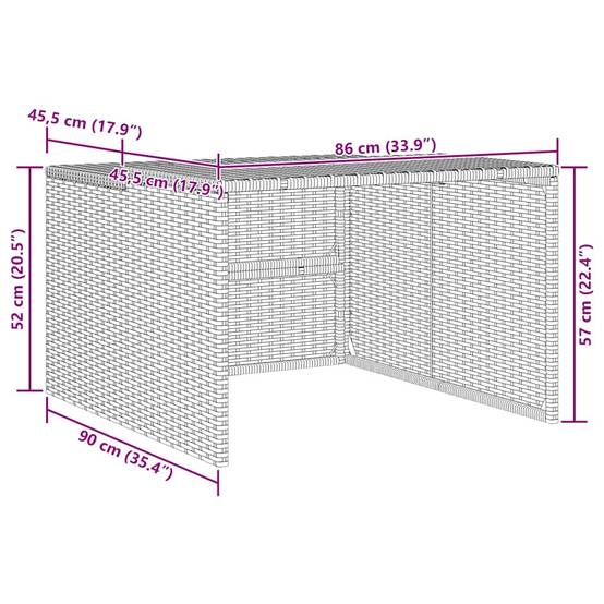 Garage pour robot tondeuse résine tressée et acier gris 90 x 86 x 57 cm - PANGIVO - Image 10