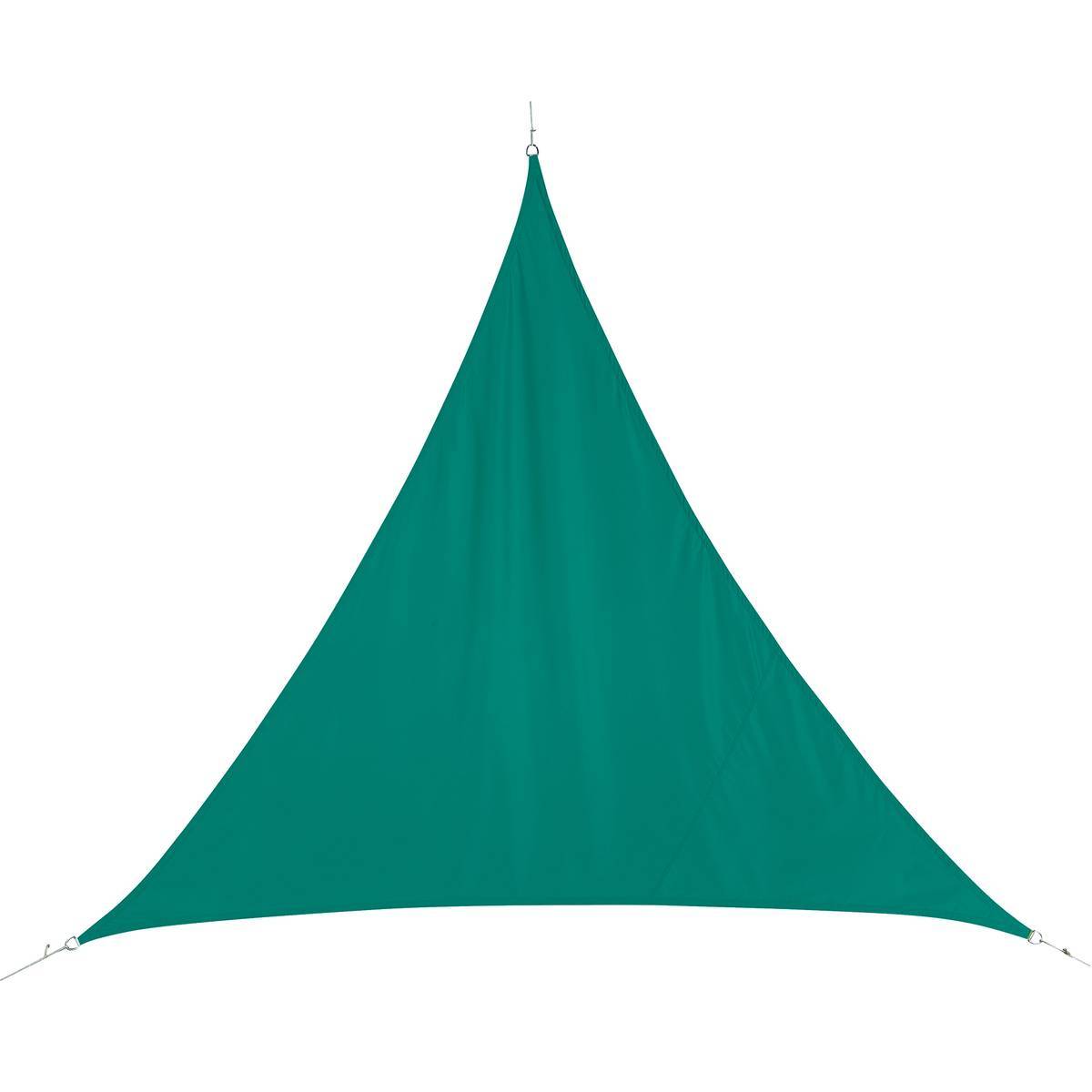 Hesperide - Voile d'ombrage triangulaire "Curacao" émeraude 3x3x3m en polyester Hespéride - Image 1