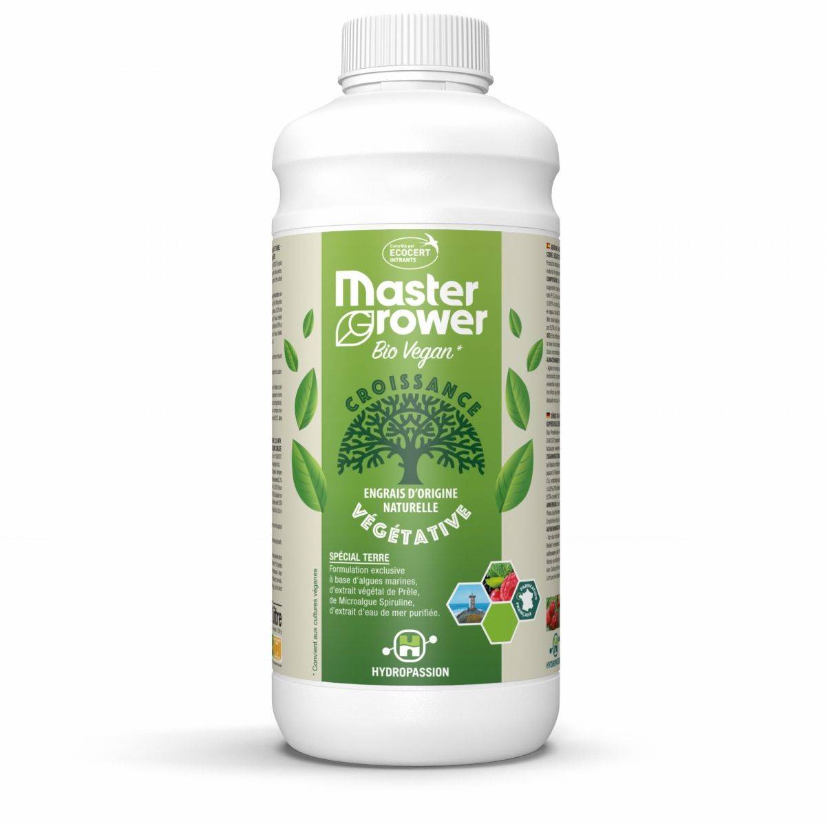 Engrais BIO VEGAN Grow 1 litre Master Grower - Hydropassion - Image 1