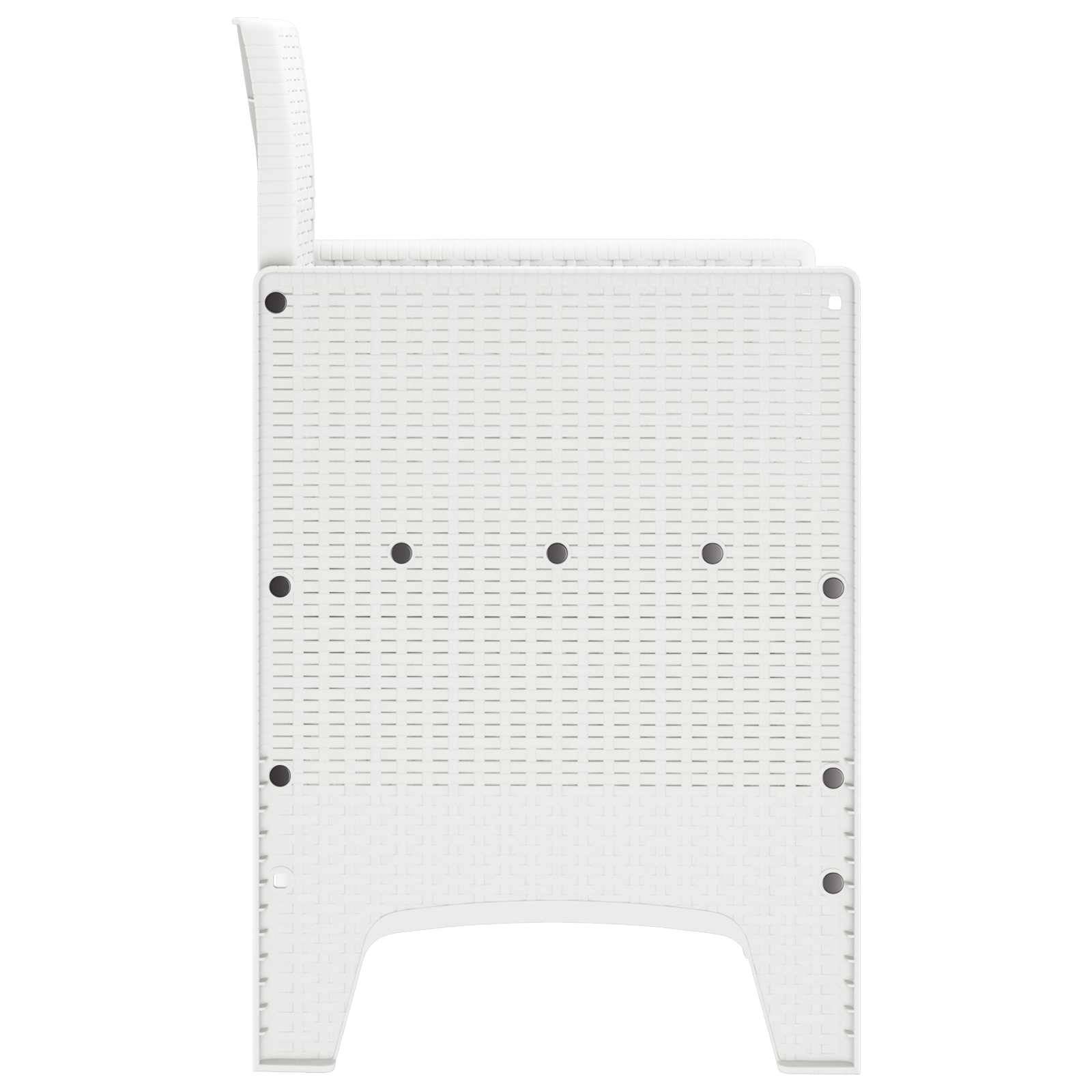 Prolenta Premium - Chaise bois composite Prolenta Blanc 53 X 49 X 85 cm 1-personnes - P95094B - Image 4