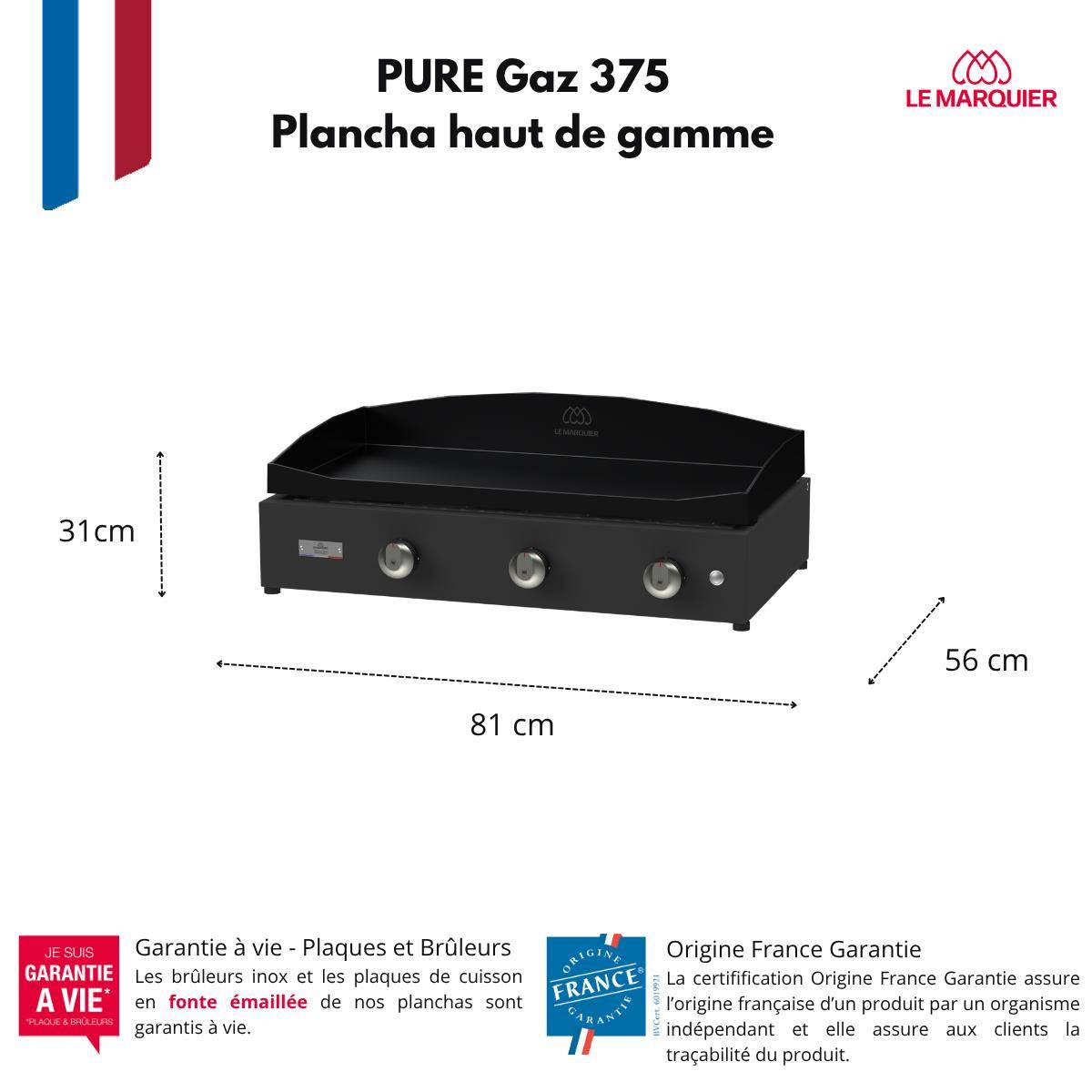 Le Marquier - Plancha Pure 375 Noir - Image 4