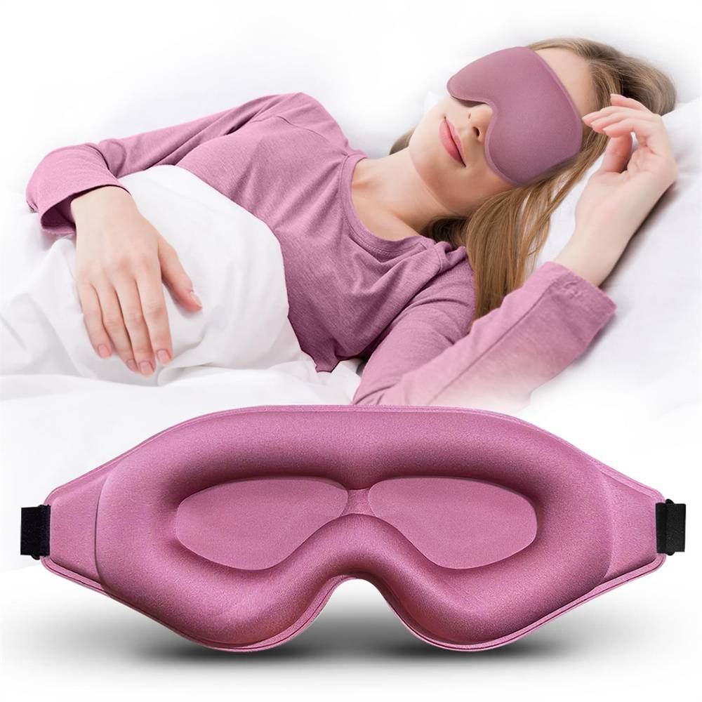 Masque de Sommeil 3D Violet - Zero Lumière - Confort Optimal pour Yeux et Cils - Ultra Léger 30g - Lytech - Image 1