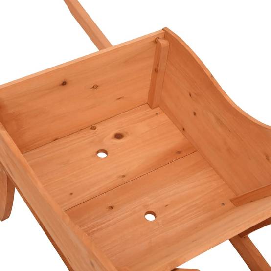 Vidaxl - Jardinière brouette 128x45,5x43 cm bois de sapin massif vidaXL 364229 - Image 4