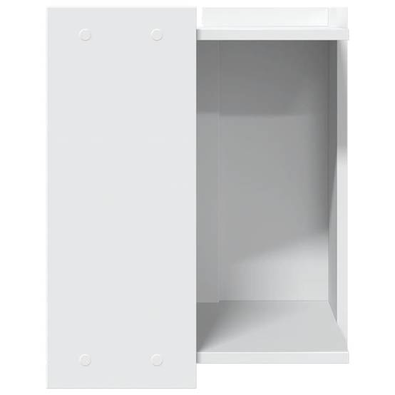 Meuble cache litière pour chat en bois d'ingénierie multifonction Blanc – ComfortXL Pet Living - Image 5