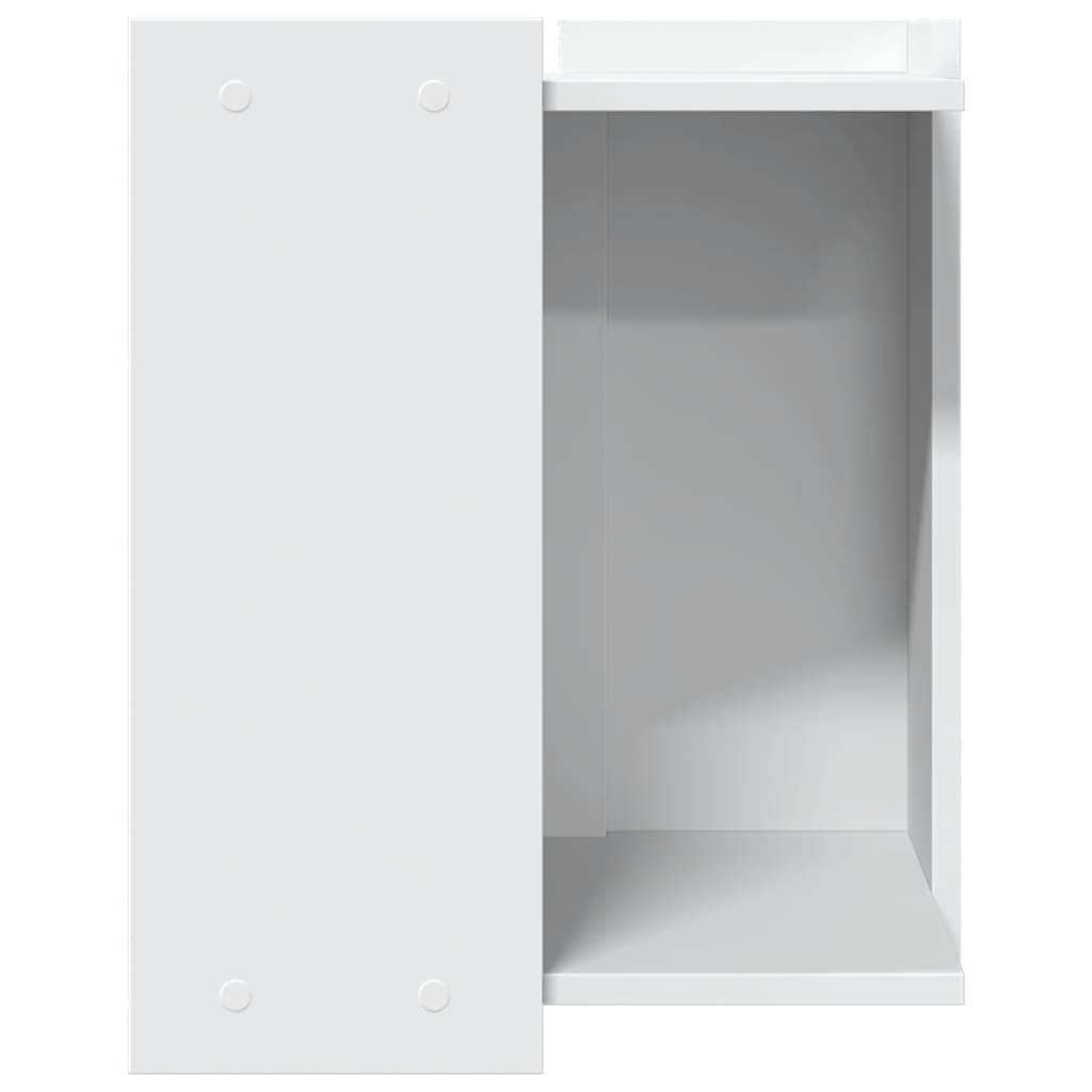 Meuble cache litière pour chat en bois d'ingénierie multifonction Blanc – ComfortXL Pet Living - Image 5
