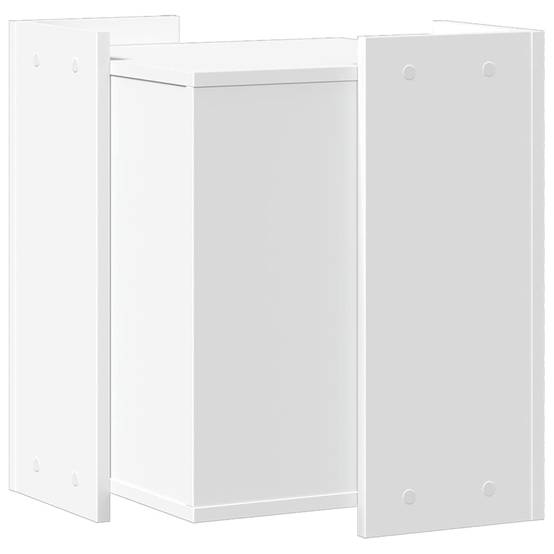 Meuble cache litière pour chat en bois d'ingénierie multifonction Blanc – ComfortXL Pet Living - Image 6