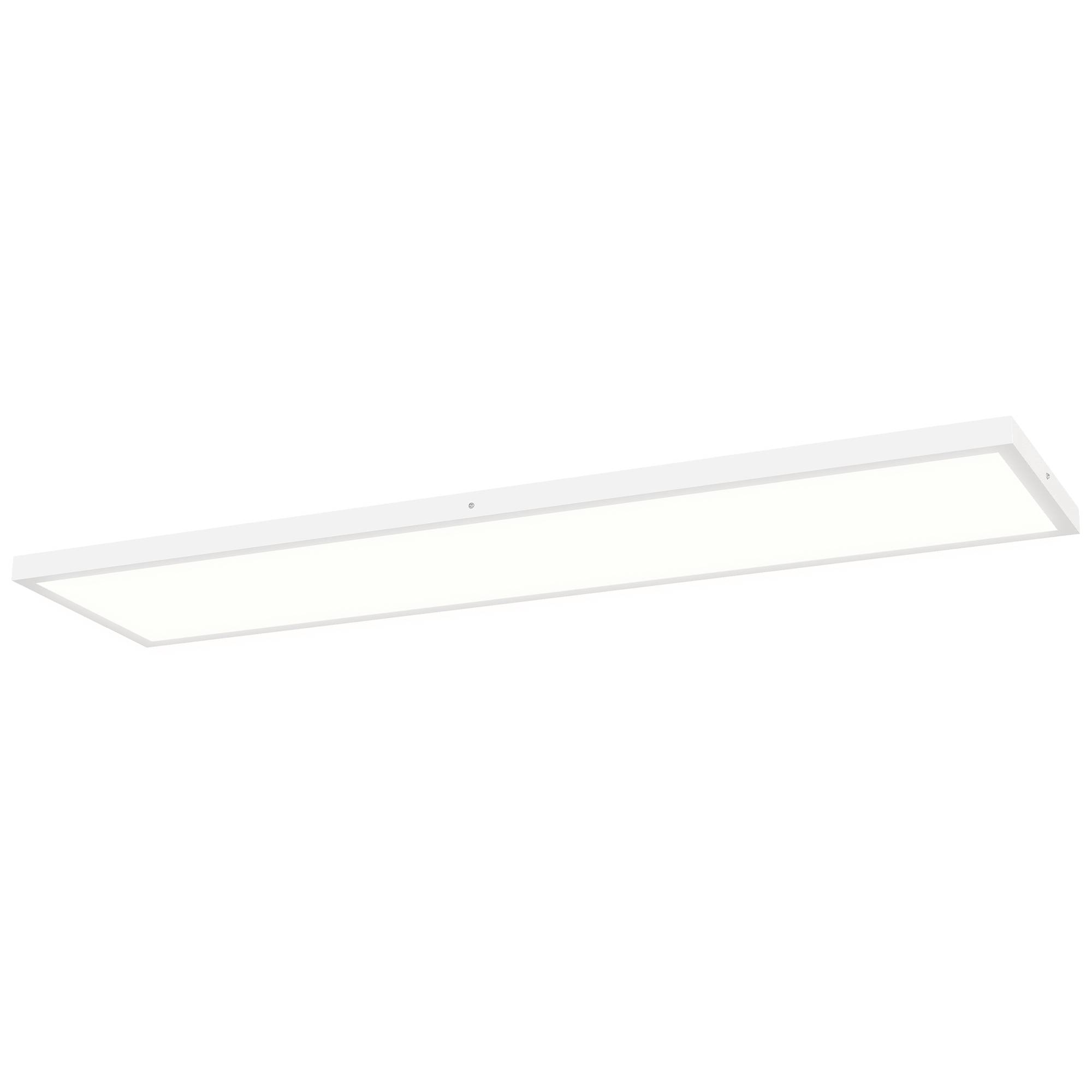 Sans Marque - Ensemble 4 plafonniers appliques murales température couleur réglable 3000K/4000K/6000K interrupteur DIP 120x30x3,7 cm blanc - Image 2