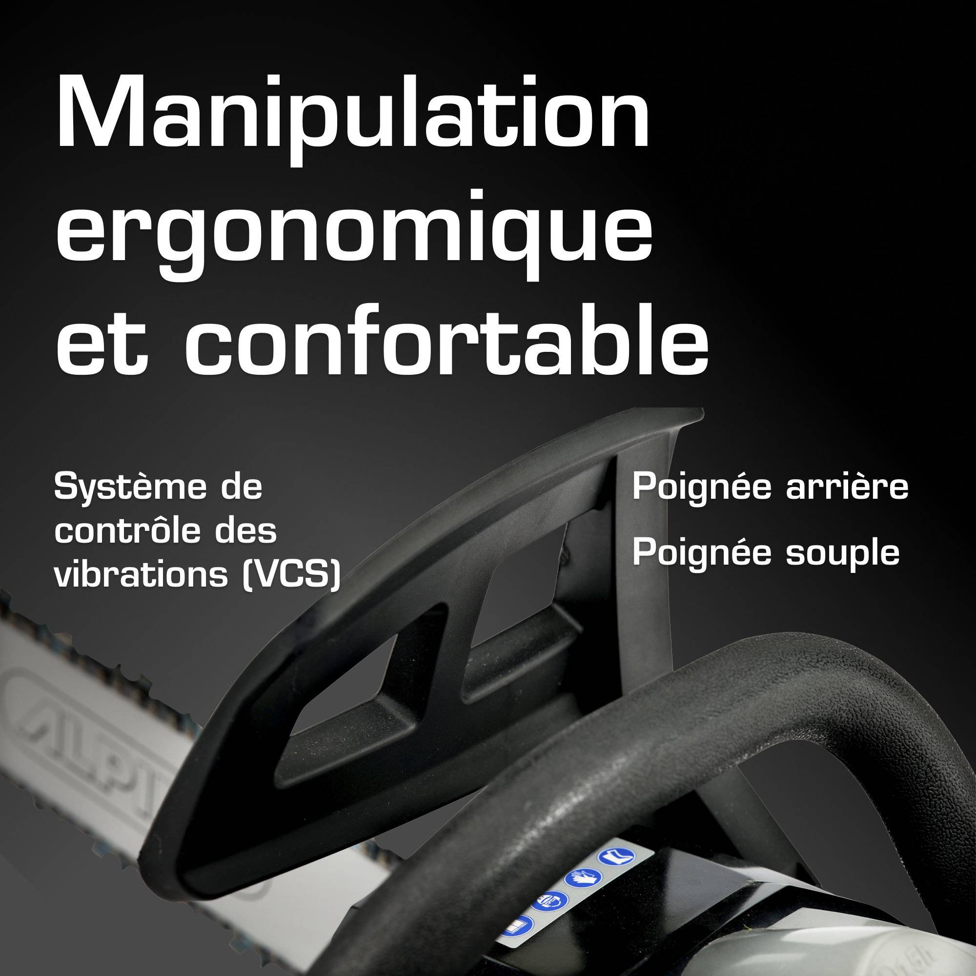 Alpina - Tronçonneuse à essence ACS 41, Guide-chaîne 40 cm, moteur 40,1 cc avec Easy Start, pompe à huile automatique, puissant et durable - Alpina - Image 5