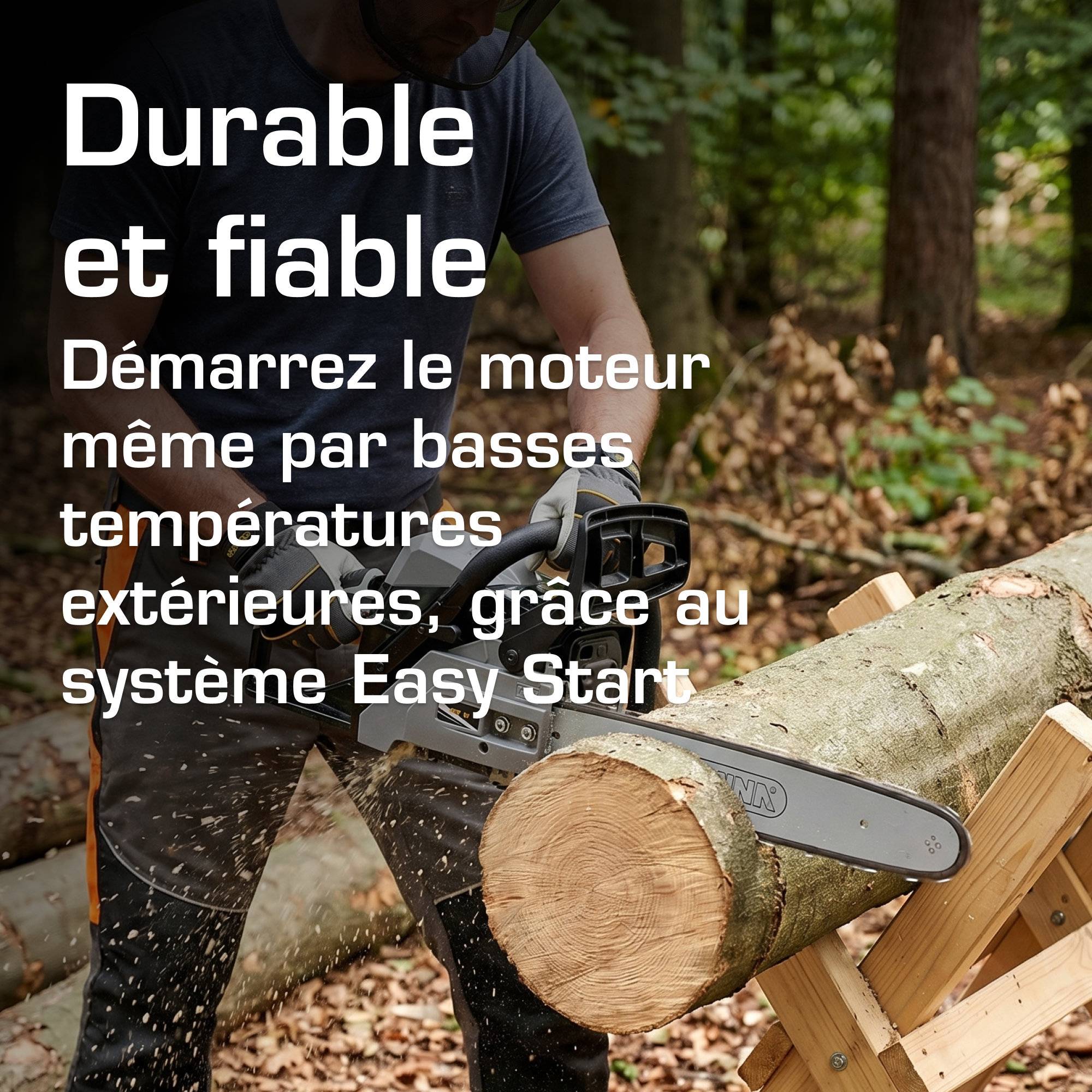Alpina - Tronçonneuse à essence ACS 41, Guide-chaîne 40 cm, moteur 40,1 cc avec Easy Start, pompe à huile automatique, puissant et durable - Alpina - Image 6