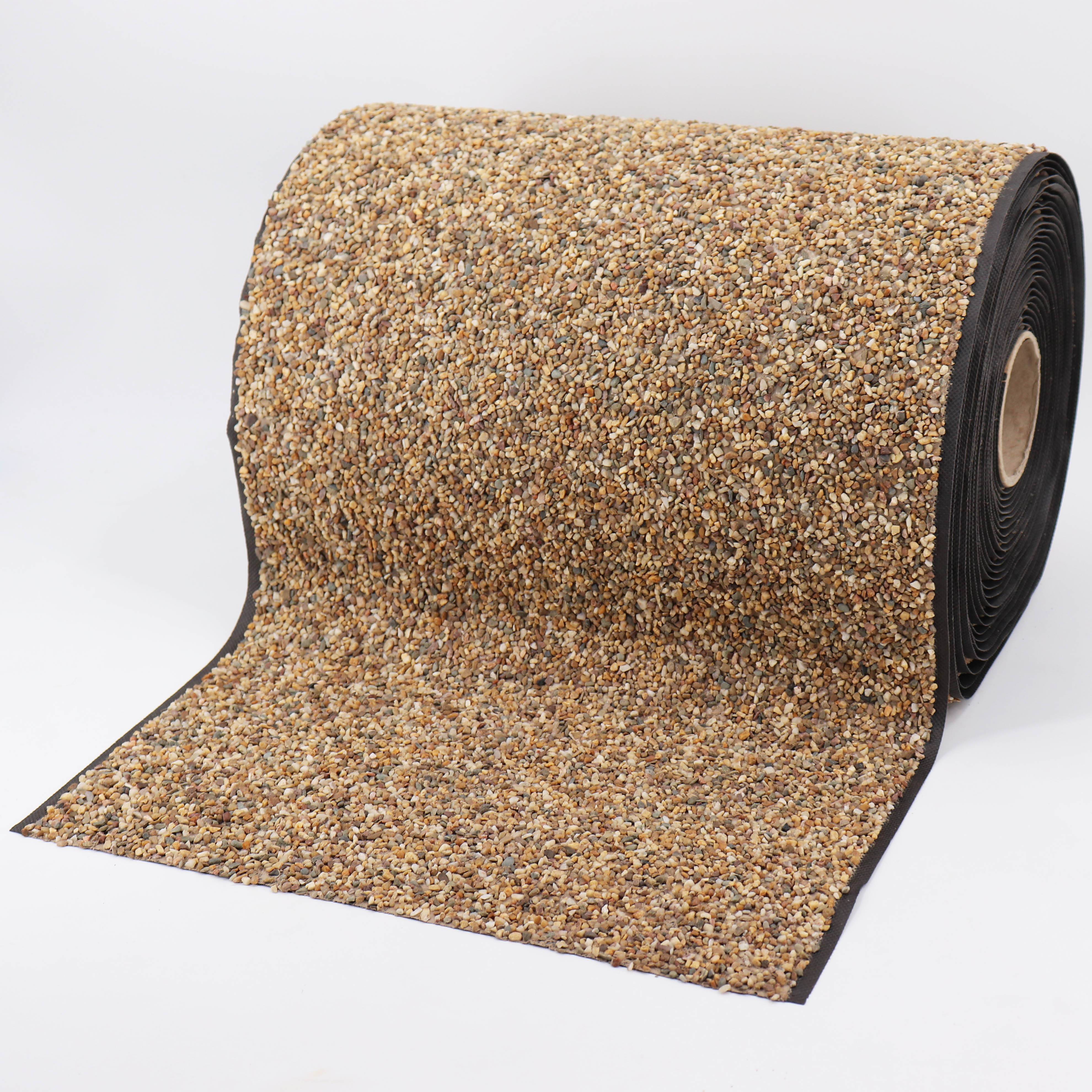 Bâche gravillonnée 4 m x 1 m de large pour les bords de cours d'eau de jardin, bâche, couleur sable - Image 2
