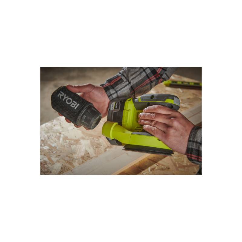 Ryobi - Pack RYOBI Ponceuse excentrique RROS18-0 - 18V One+ - 1 batterie 2.0Ah - 1 chargeur rapide RC18120-120 - Image 4